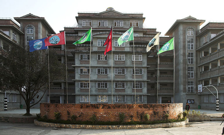 Schoolgebouw van Himalaya International Model School (HIMS)
